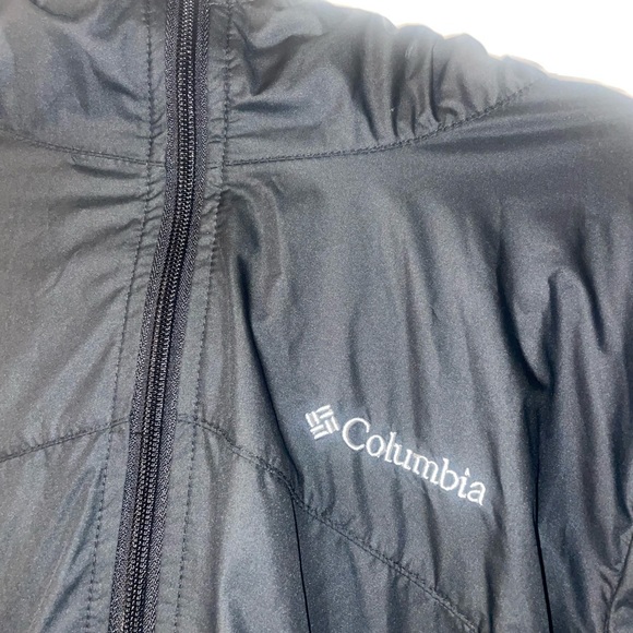 black columbia rain jacket -worn ONCE- L - Picture 2 of 6